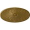 Ekena Millwork Madrid Ceiling Medallion, Hand-Painted Gold, 24 3/4"W x 12 1/2"H x 1 3/4"P CM24X12MAGLS - alternate 1